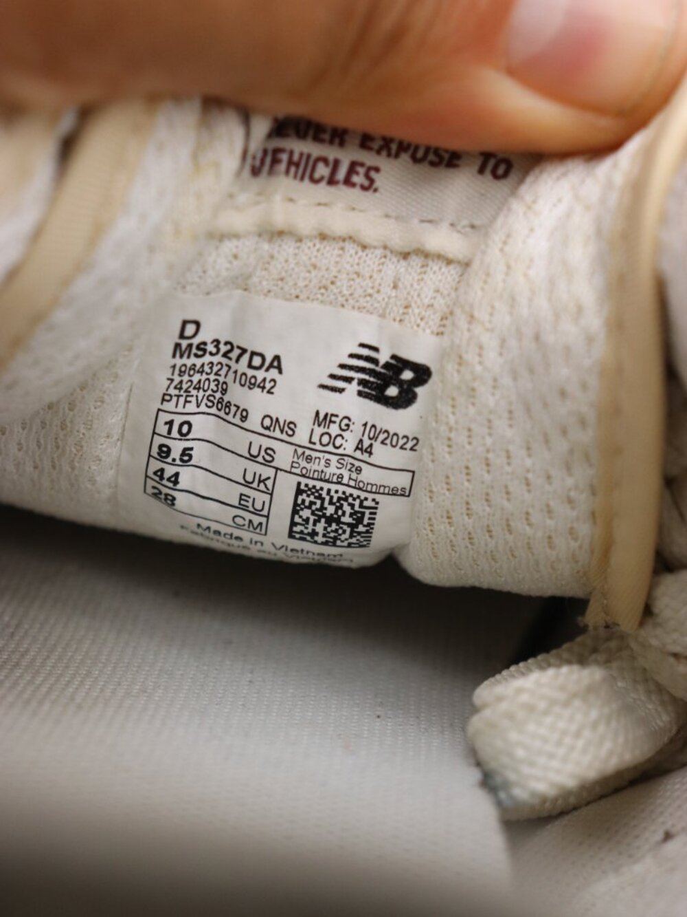 New Balance 327 Men's Size 10 D Beige Tan Sneakers Athletic Shoes DMS327DA - Picture 3 of 10